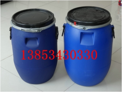 60升蘭色化工桶，60L卡子桶，60升包箍塑料桶新利塑業(yè)生產(chǎn).
